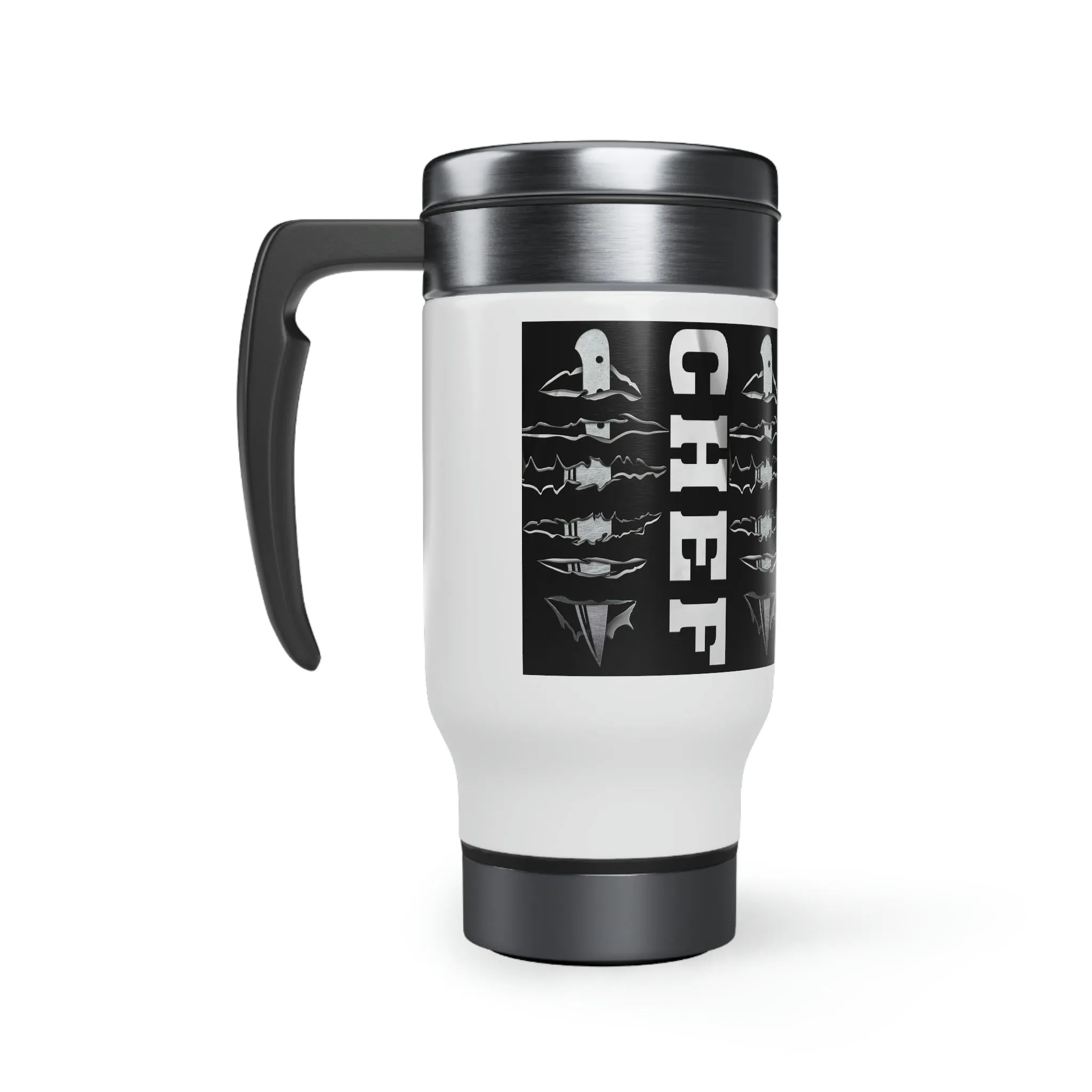 14oz Stainless Steel Travel Mug with Handle