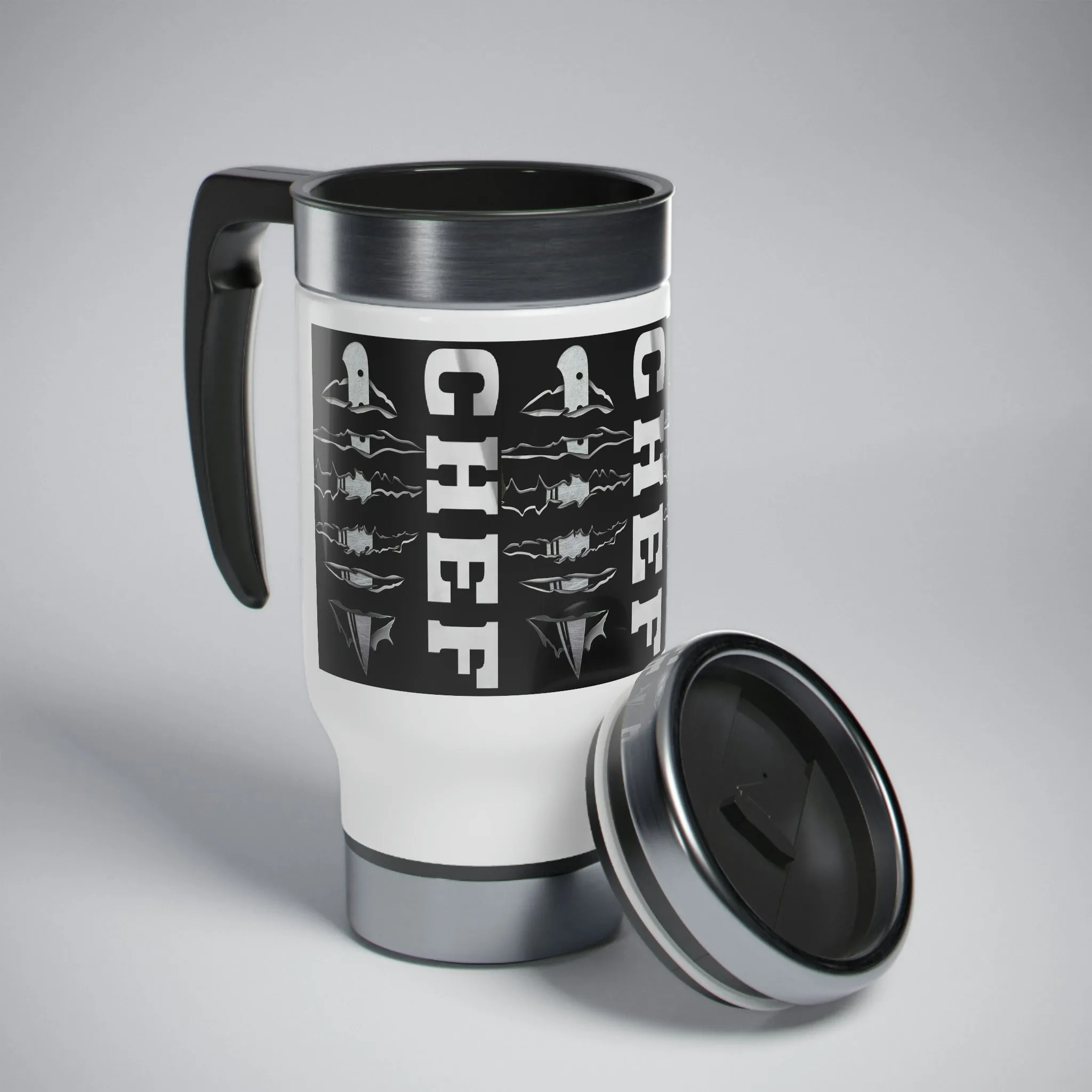 14oz Stainless Steel Travel Mug with Handle