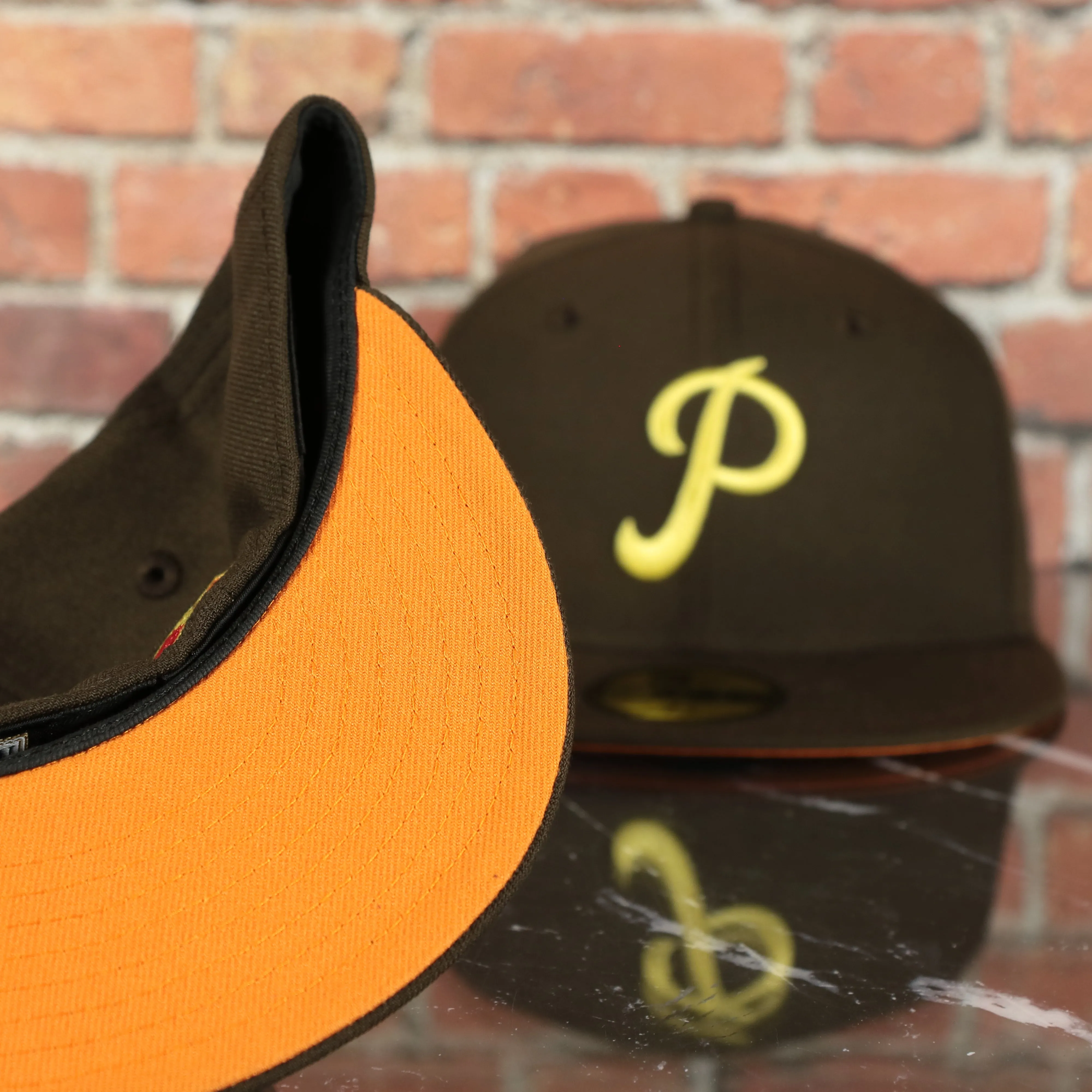 1952 Philadelphia Phillies Cooperstown All Star Game Fitted Cap - Orange UV - Vintage Style