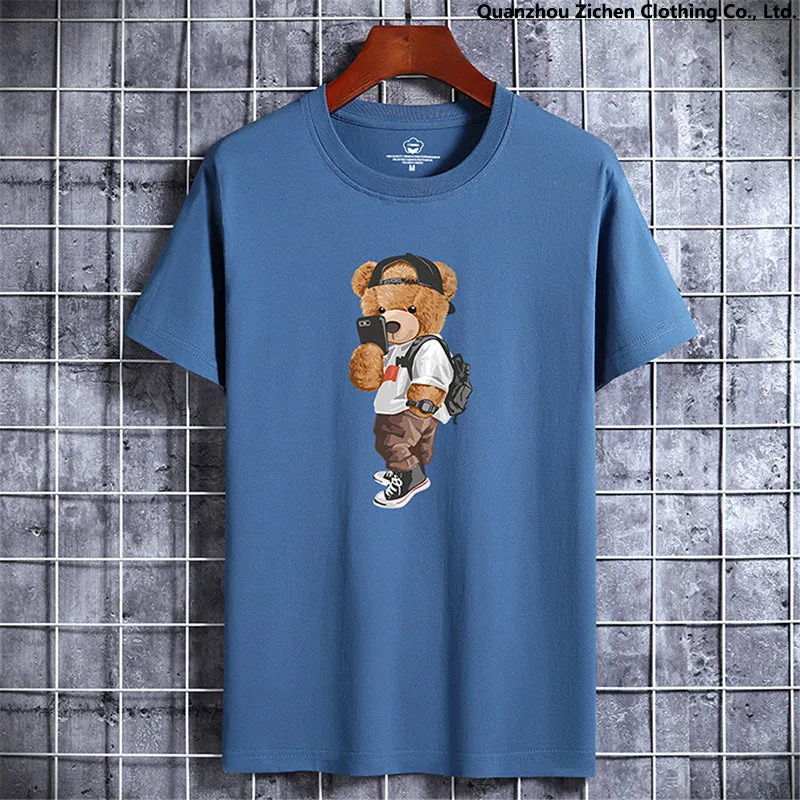 2023 Cute Bear Cotton Tshirt - Summer Harajuku Style