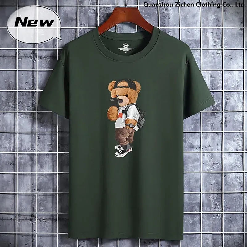 2023 Cute Bear Cotton Tshirt - Summer Harajuku Style