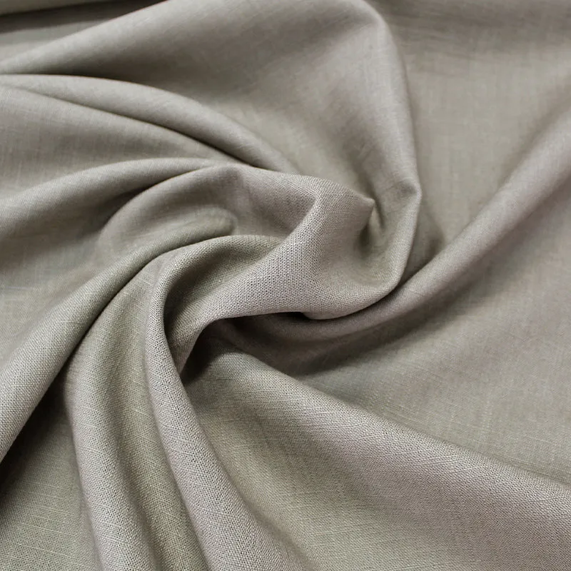 80CM REMNANT Linen Dress Fabric - Khaki Beige