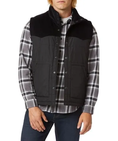 Black Retro Quilted Outerwear Vest for Men by UNIONBAY on 8/14/2020