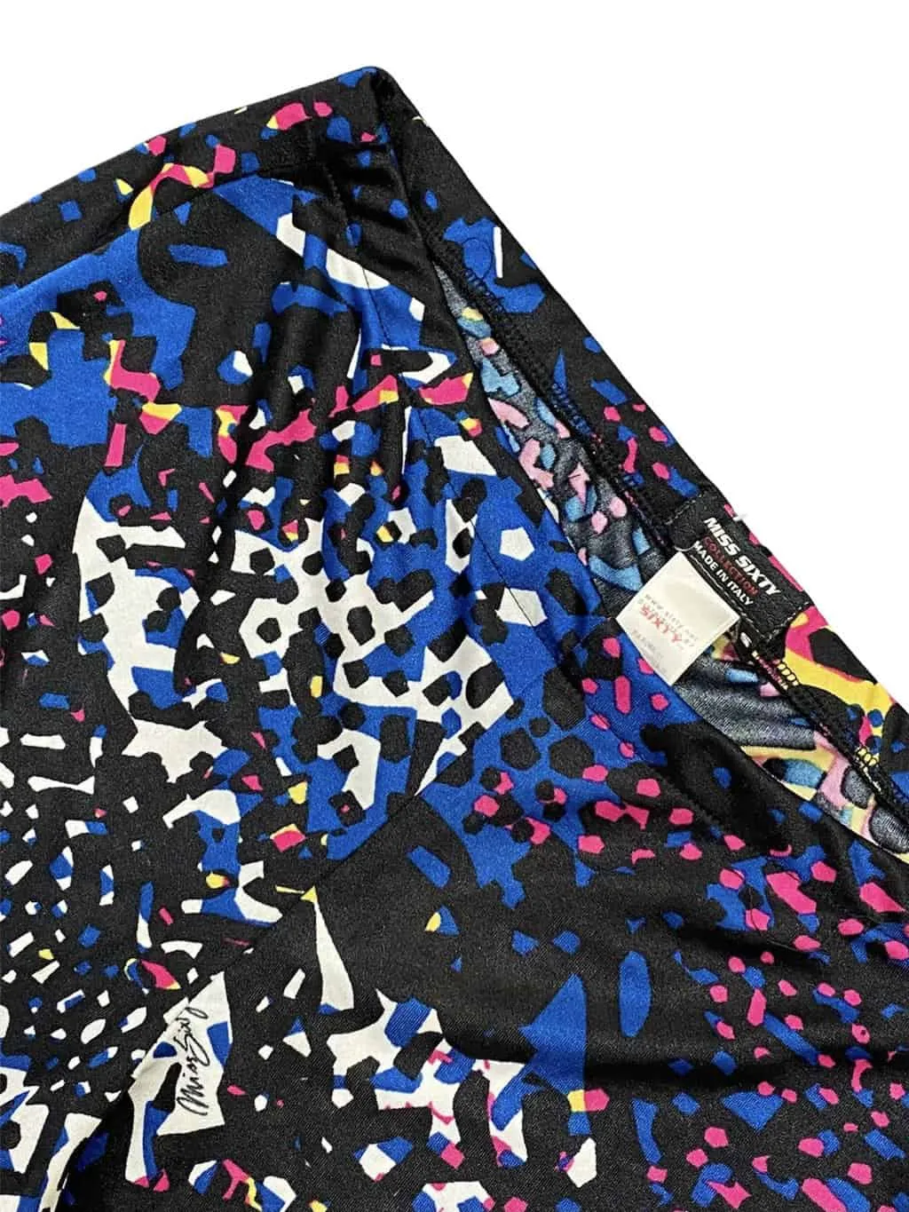 90s Vintage Miss Sixty Multicoloured Abstract Leggings - S/M