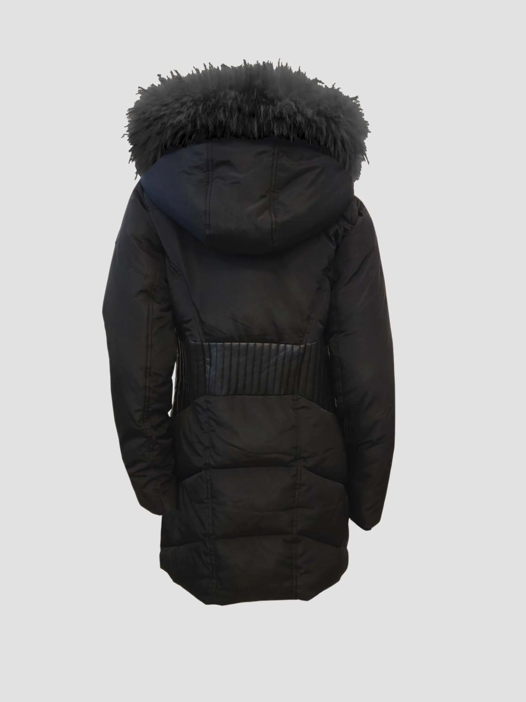 ADALHEIDI Long Parka fur hood || ADALHEIDI Parka long faux fur hood