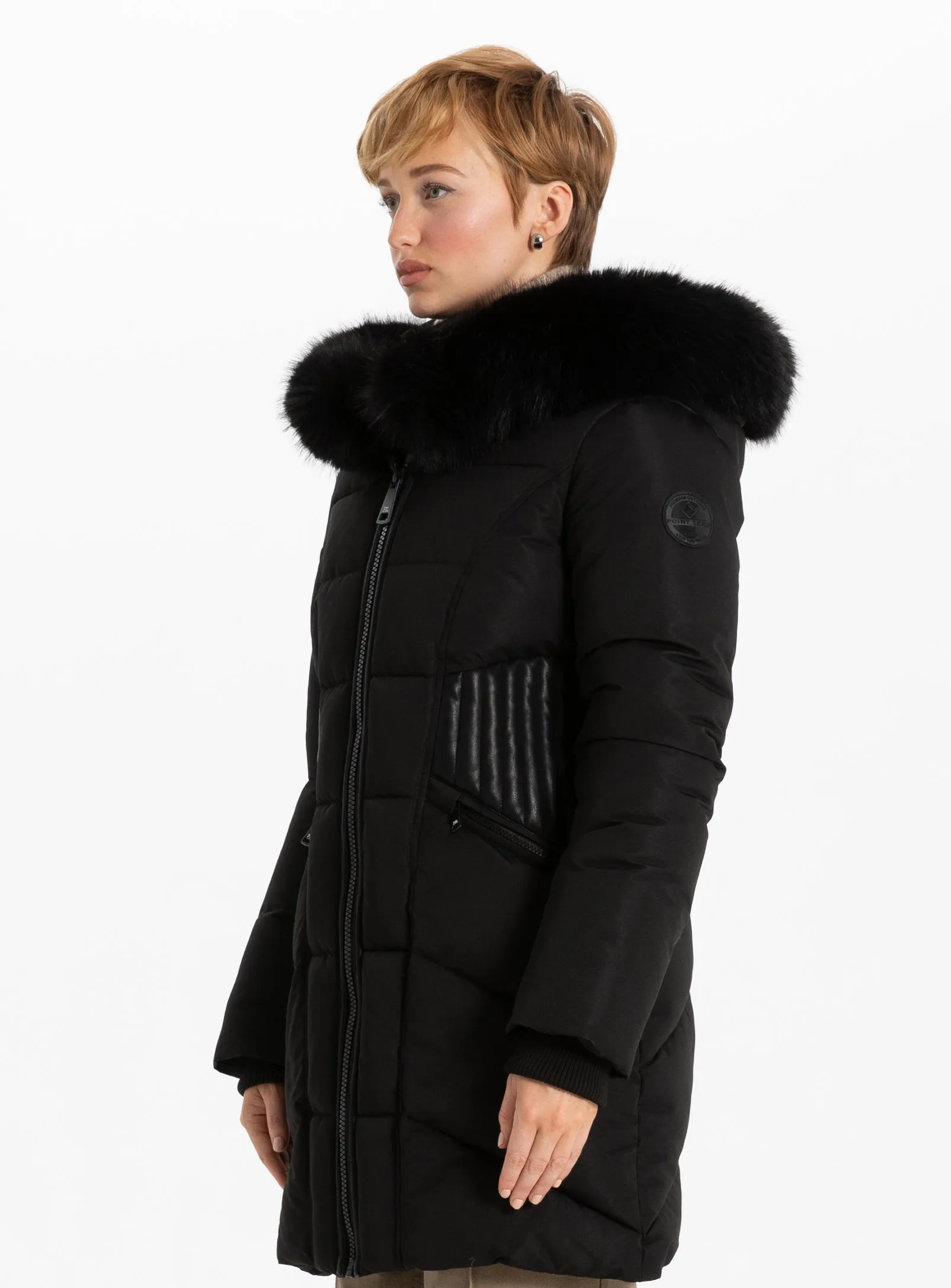 ADALHEIDI Long Parka fur hood || ADALHEIDI Parka long faux fur hood