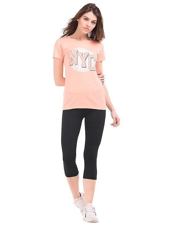 Aeropostale Panelled Cropped Leggings