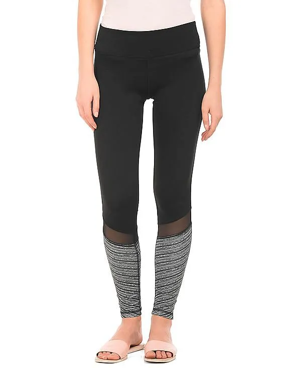 Aeropostale Skinny Fit Leggings with Mesh Panels