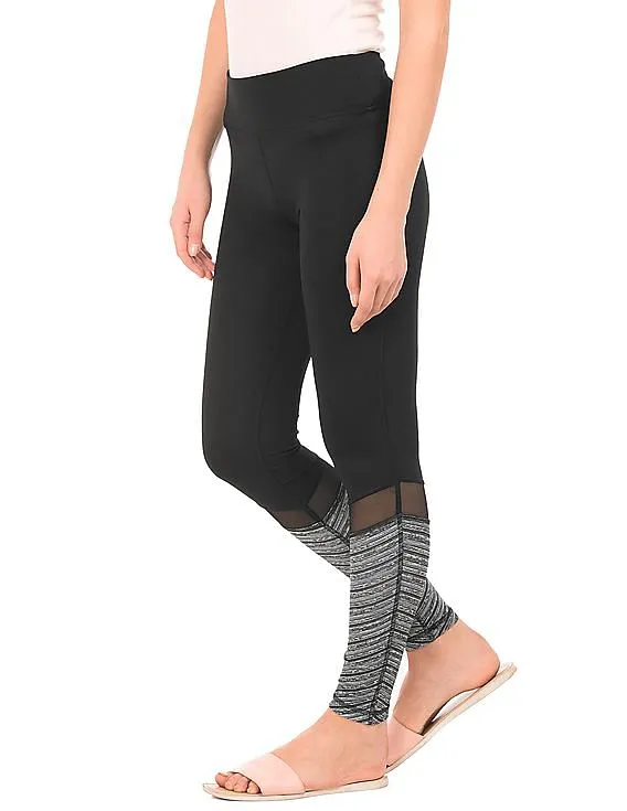 Aeropostale Skinny Fit Leggings with Mesh Panels