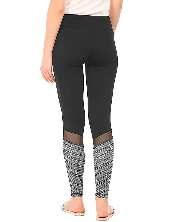 Aeropostale Skinny Fit Leggings with Mesh Panels