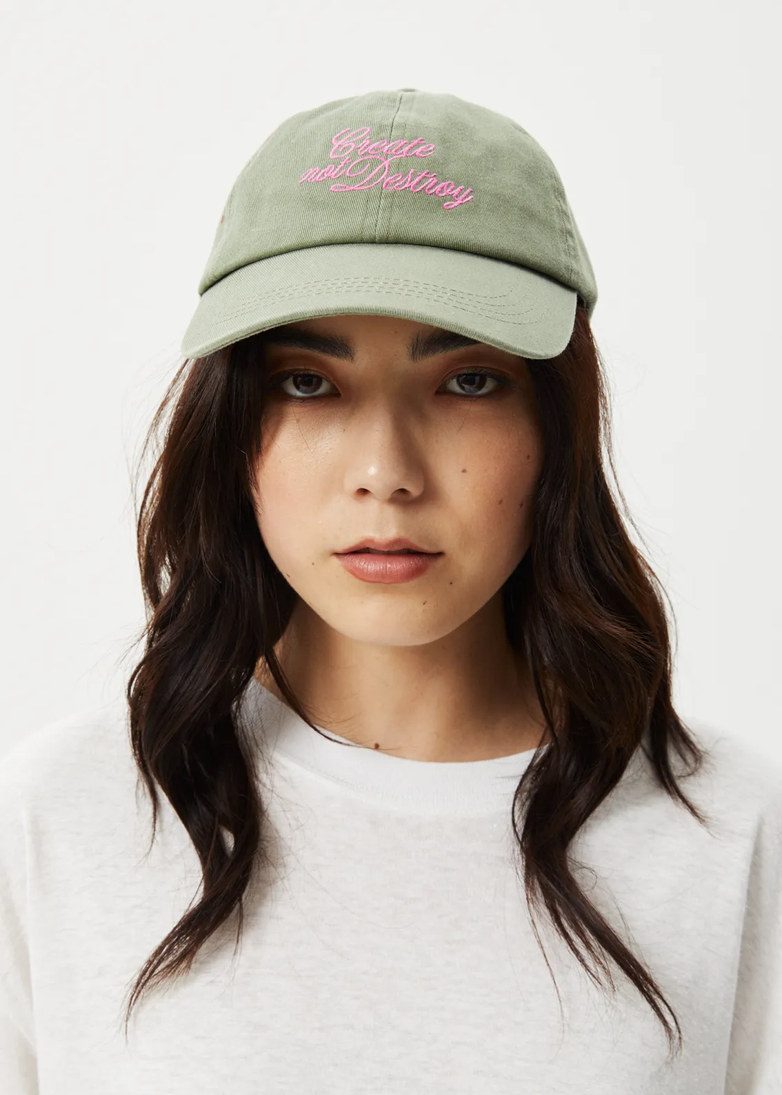 AFENDS Womens Panelled Cap Olive