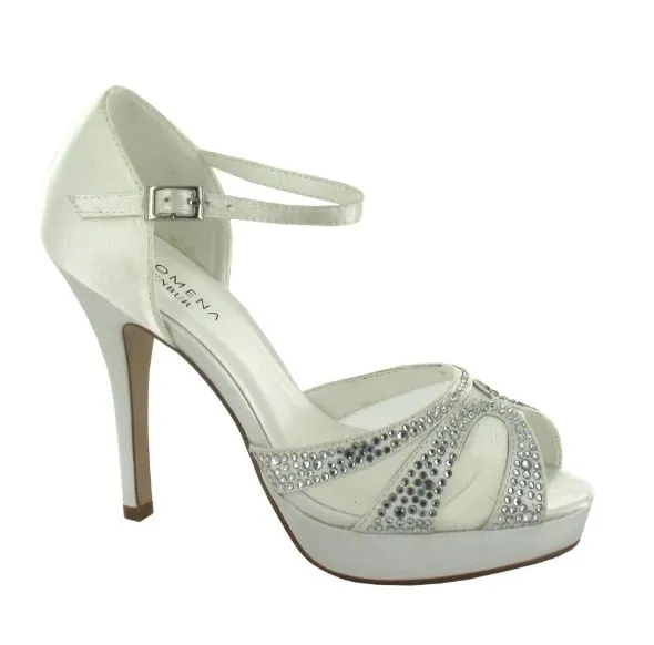 Amelia Platform Ivory Sandal 6508