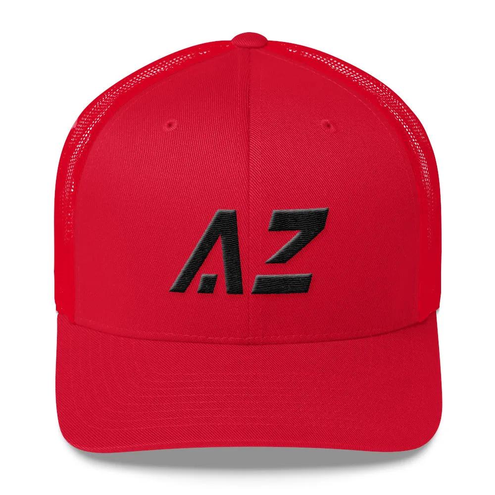 Arizona Trucker Cap with Black Embroidery - AZ - Many Color Options