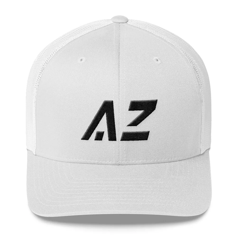 Arizona Trucker Cap with Black Embroidery - AZ - Many Color Options