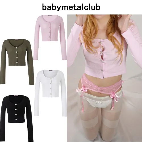 Casual and Elegant Logo Cardigans from Babymetalclub