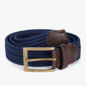 Barbour Nevis Navy Web Belt.