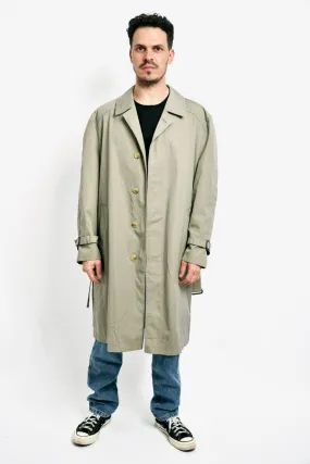 Beige Retro Detective Trench Coat