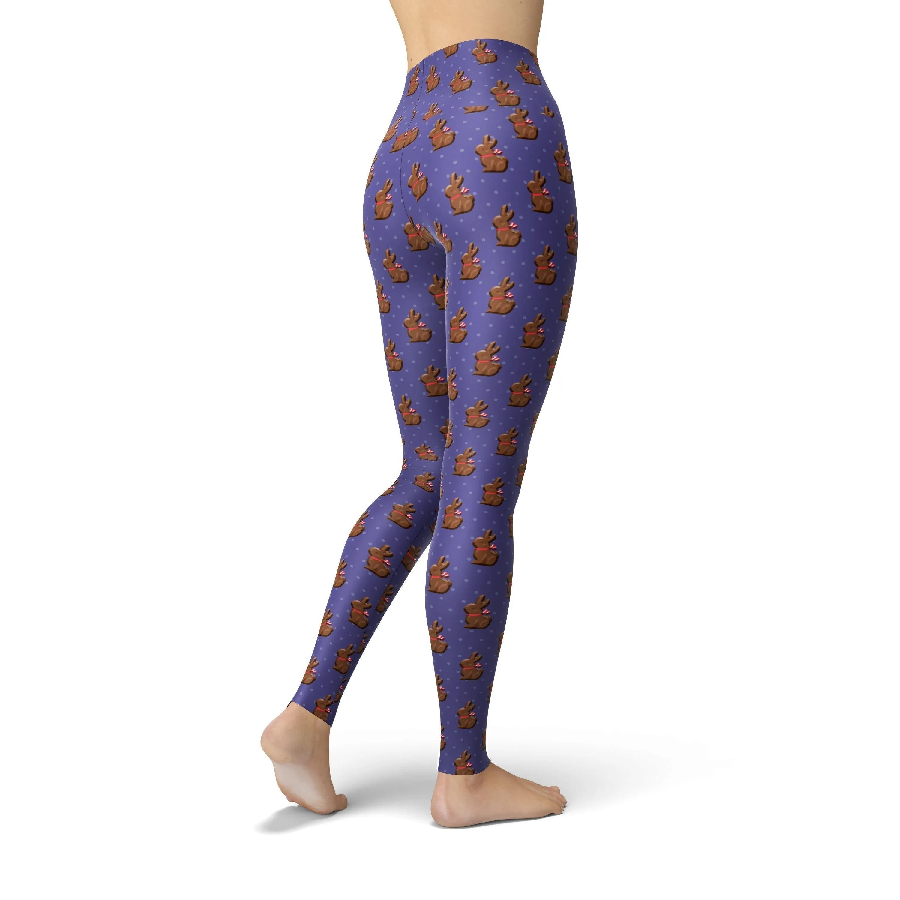 Beverly Purple Chocolate Bunnies Leggings