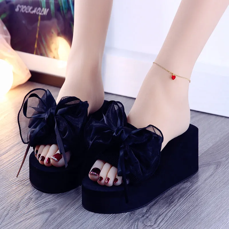 Black Bow Sandals - ON880