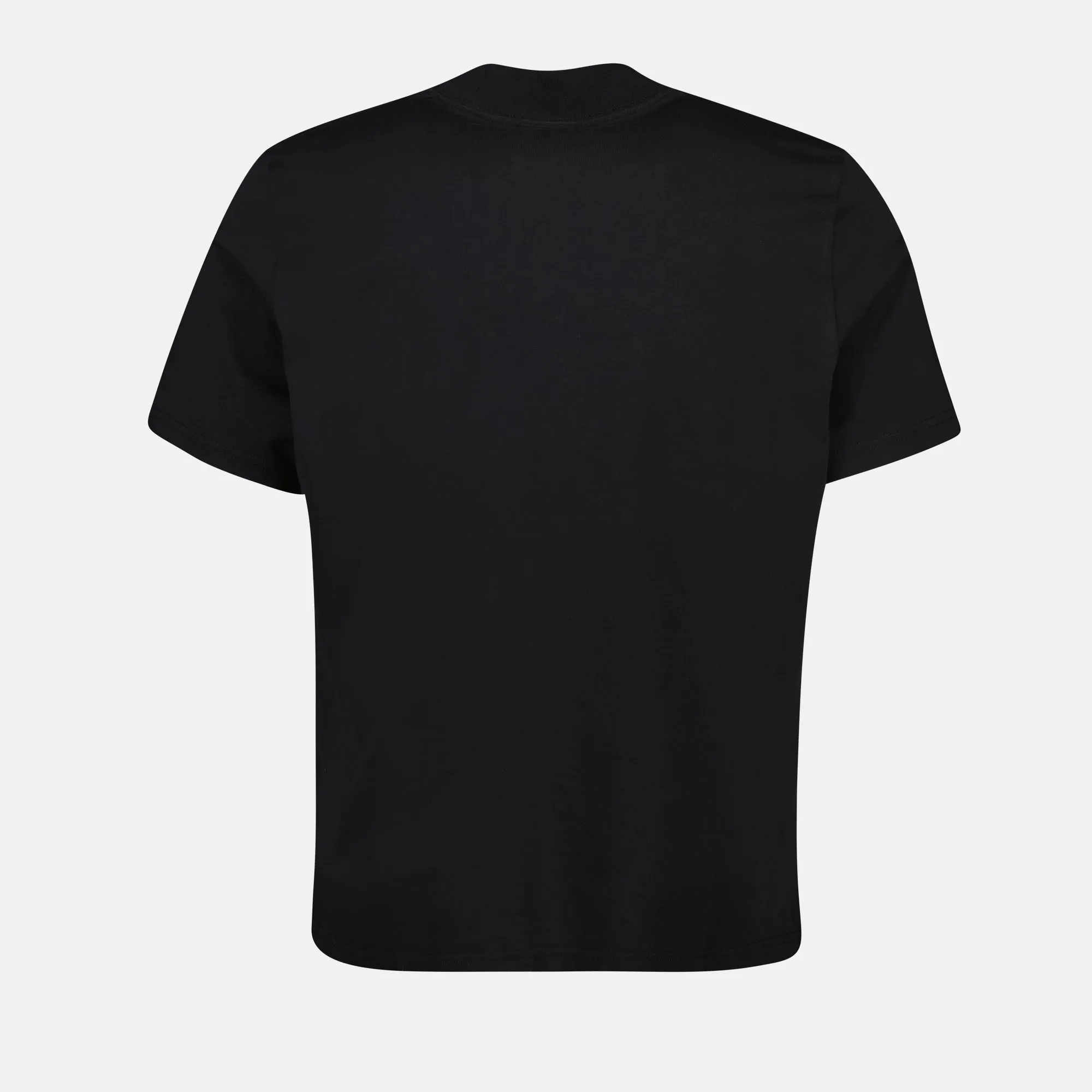 Black Cotton Crew Neck T-shirt