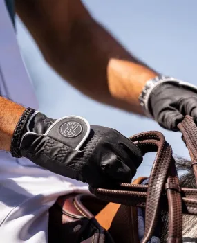 Black Horse Riding Gloves by NGB.