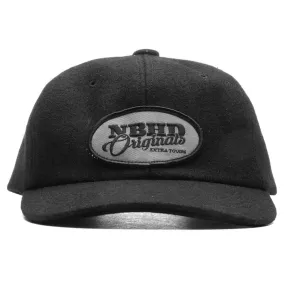 Black Melton Baseball Hat for Dads