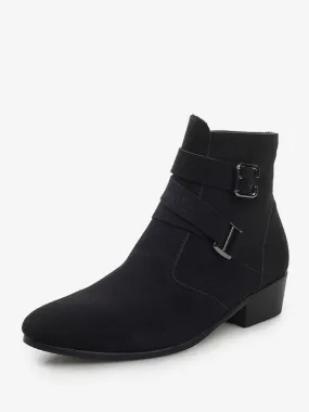 Black Men's Chelsea Jodhpur Ankle Boots.