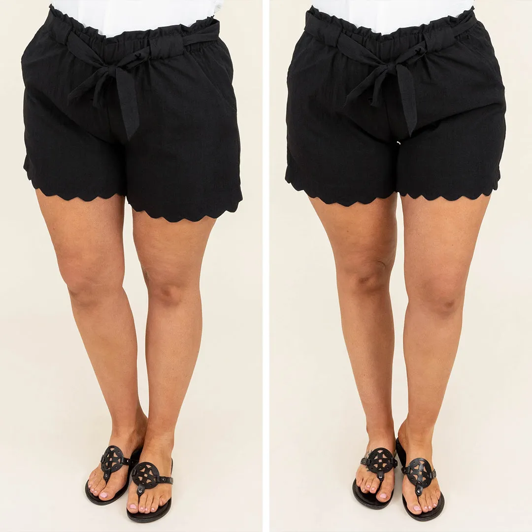 Black Shorts for Walking in the Sun.