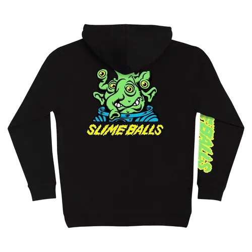 Black Slime Balls Wheels Hoody Peepers Pullover