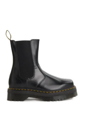 Black Smooth Leather Ankle Boots by Dr. Martens