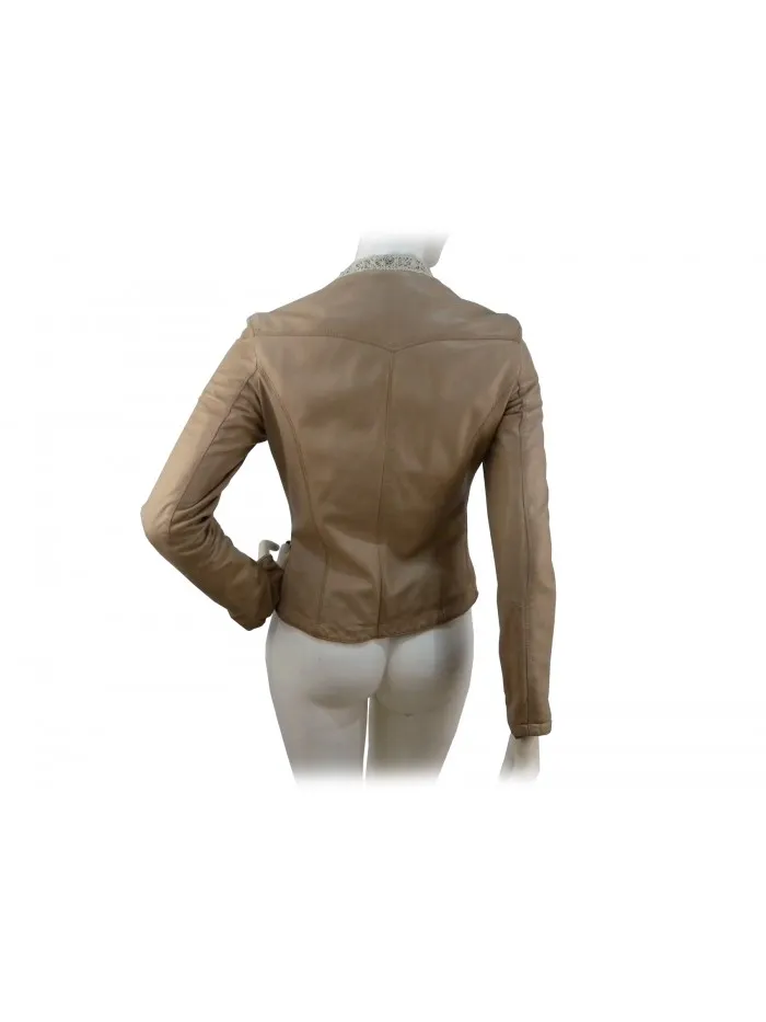 Bleached women's jacket by Delan