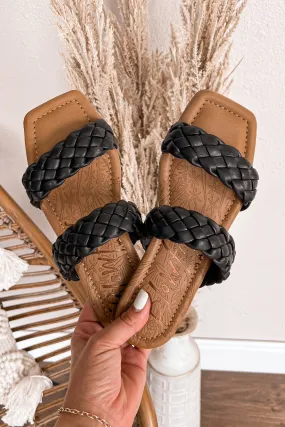 Blowfish Black Mandala Braided Sandals