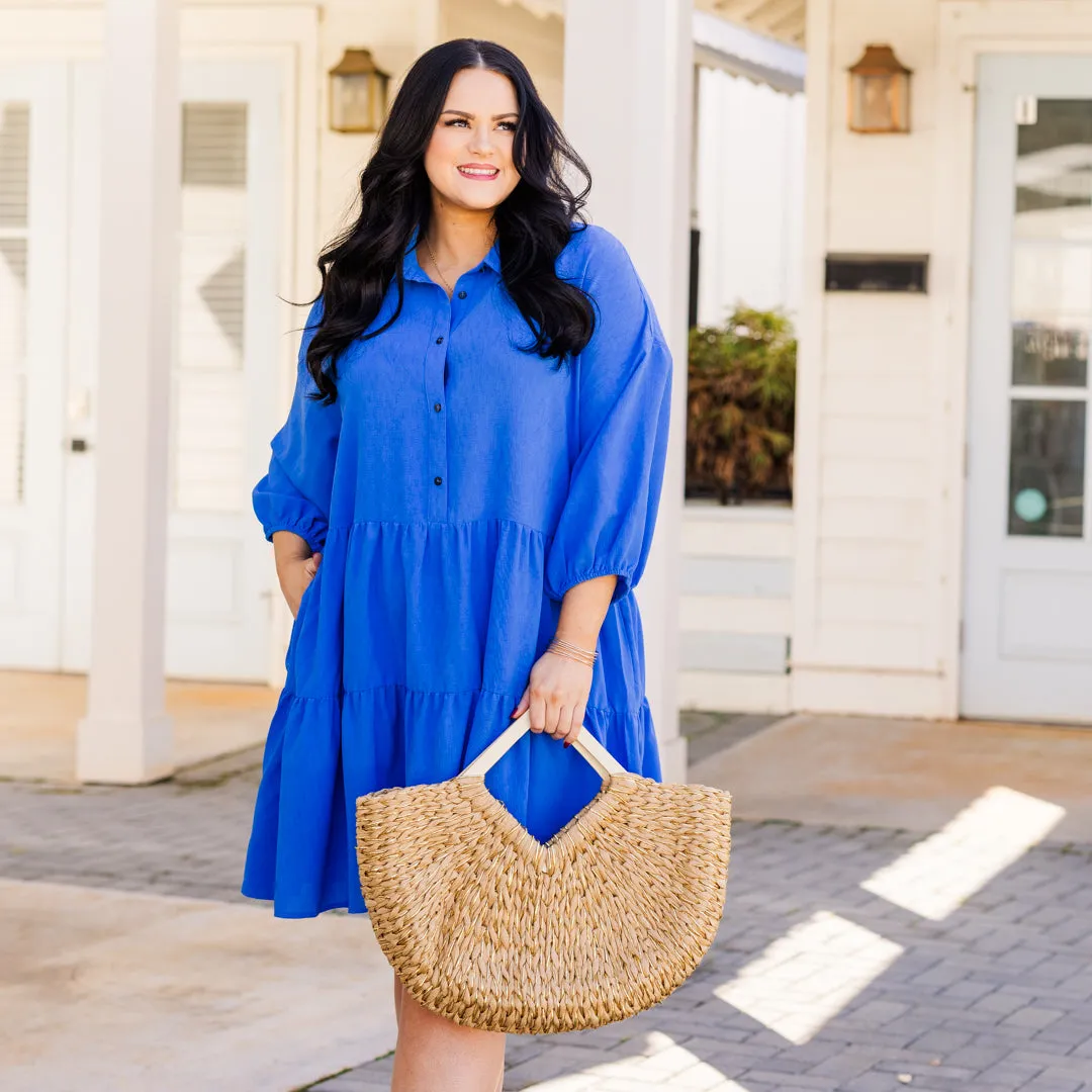 Blue Lifetime Opportunity Dress