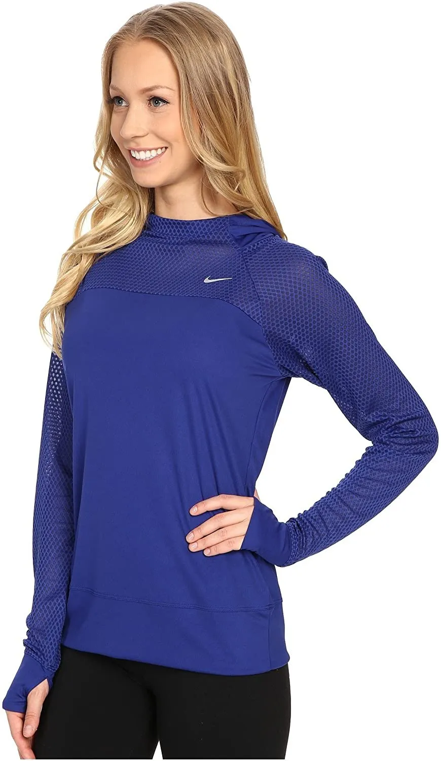 blue Nike Run Fast Hoody for Women in XS size