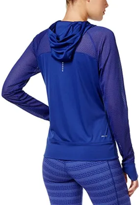 blue Nike Run Fast Hoody for Women in XS size