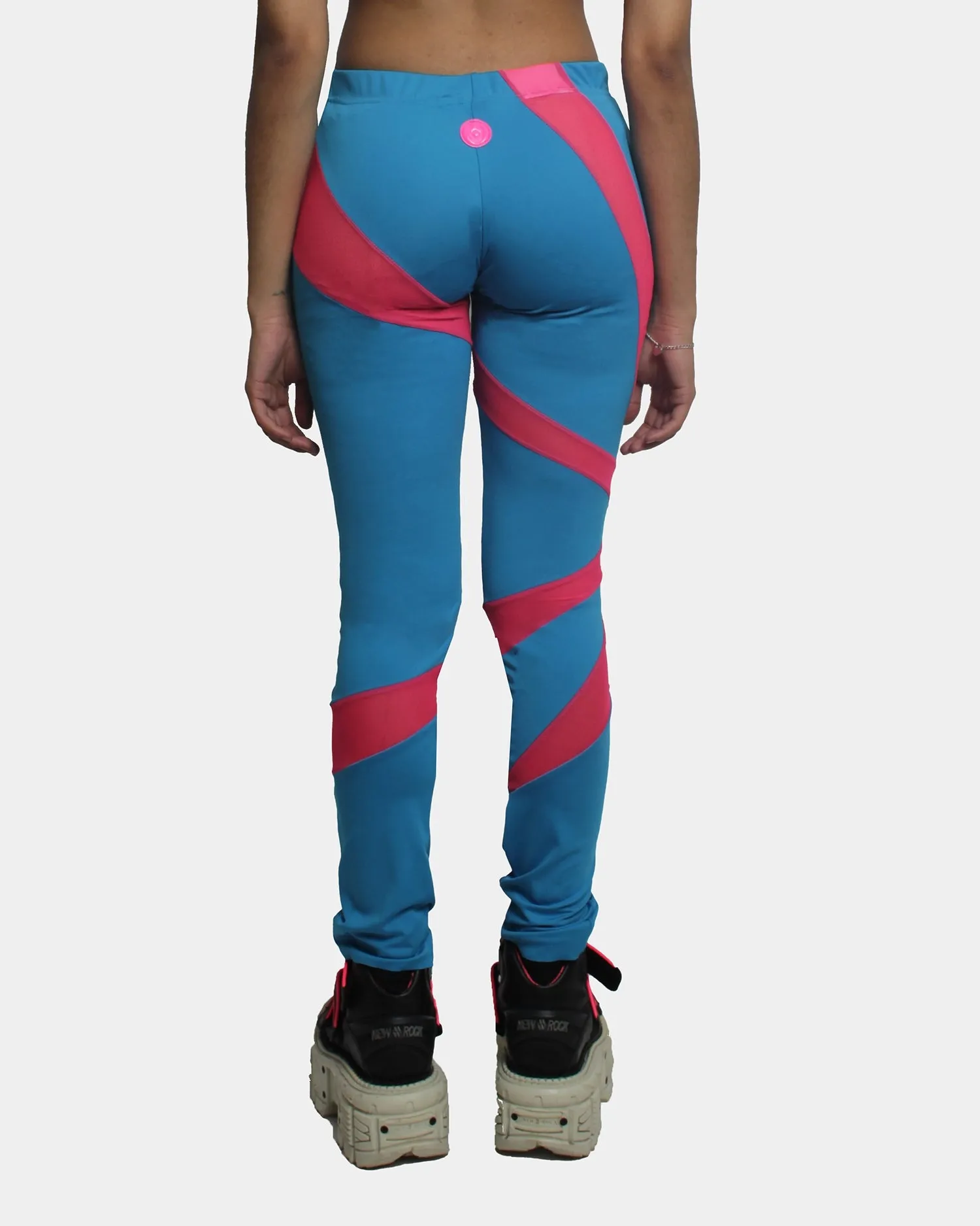 Blue Pink Laser Leggings