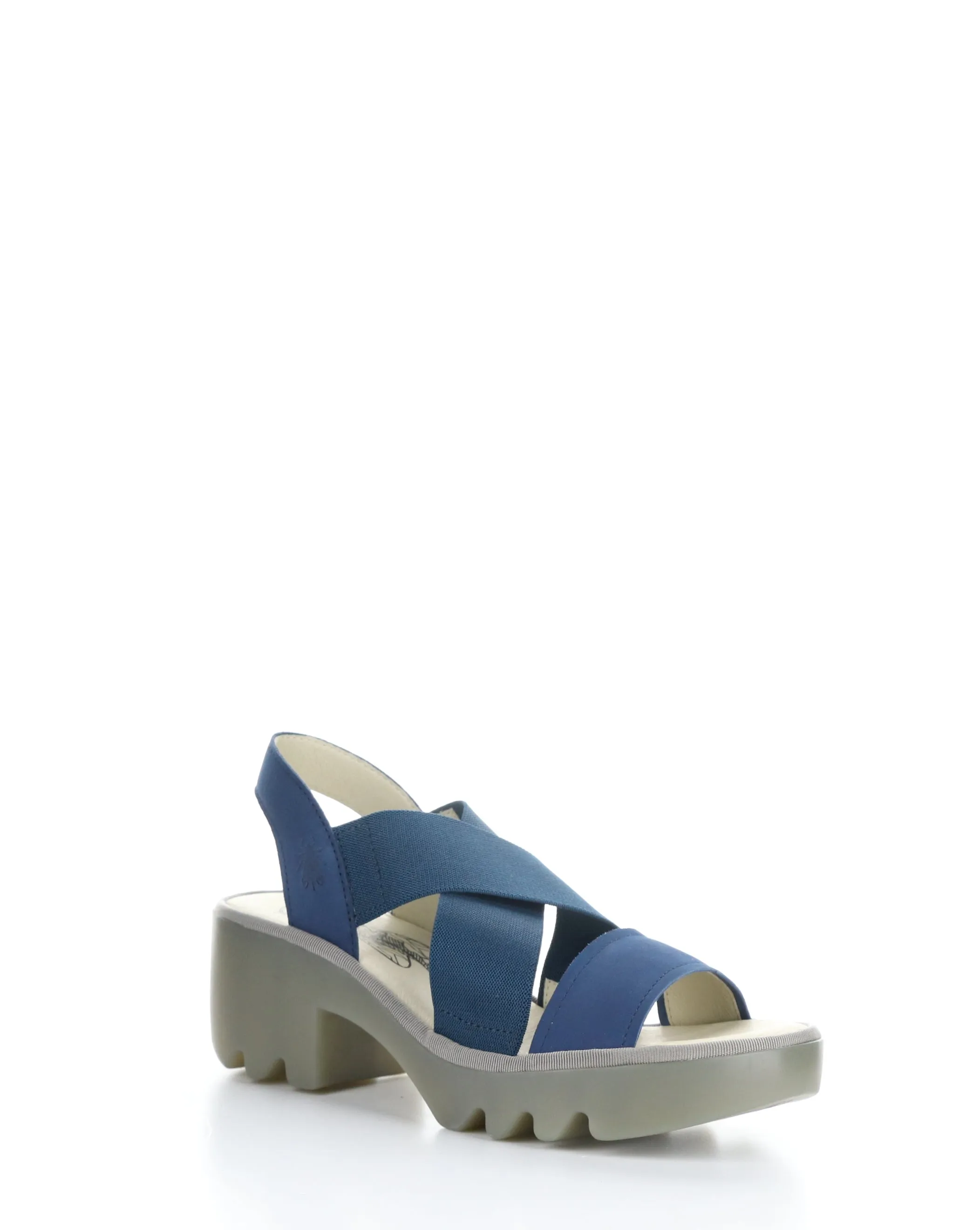 Blue Round Toe TAJI502FLY Sandals, Style 002