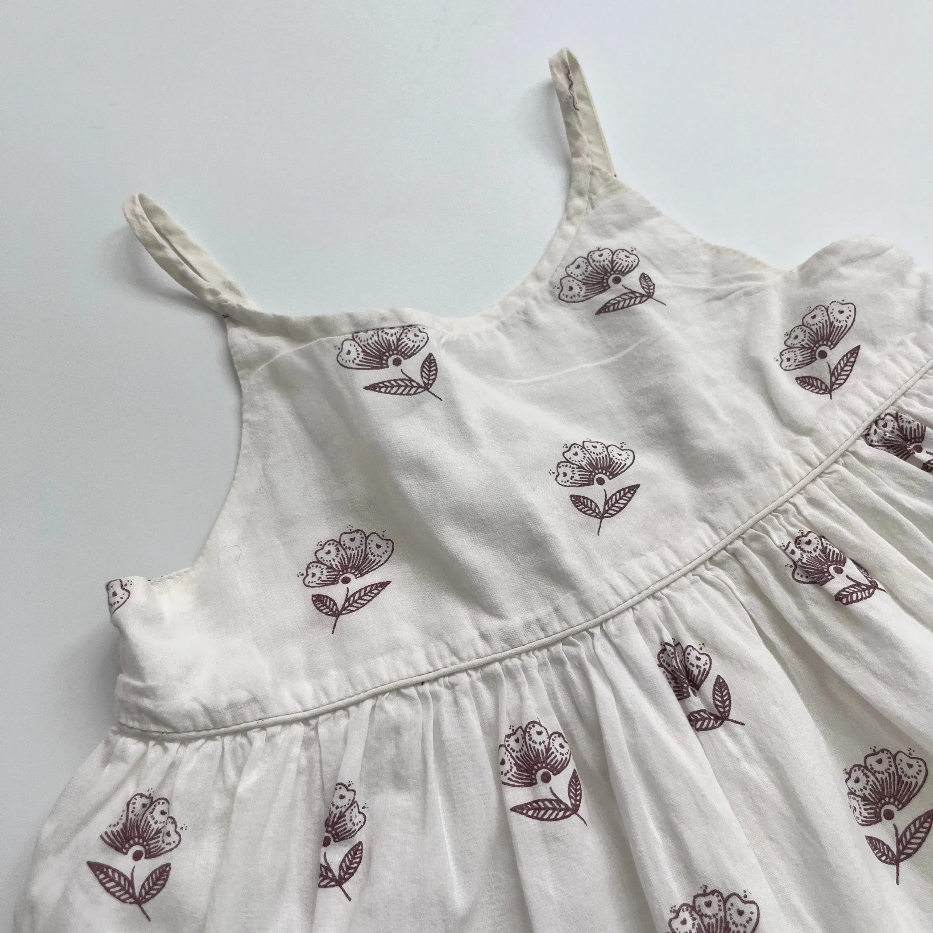 Bonpoint Floral Print Sundress 3 Years - Cotton Long-Length