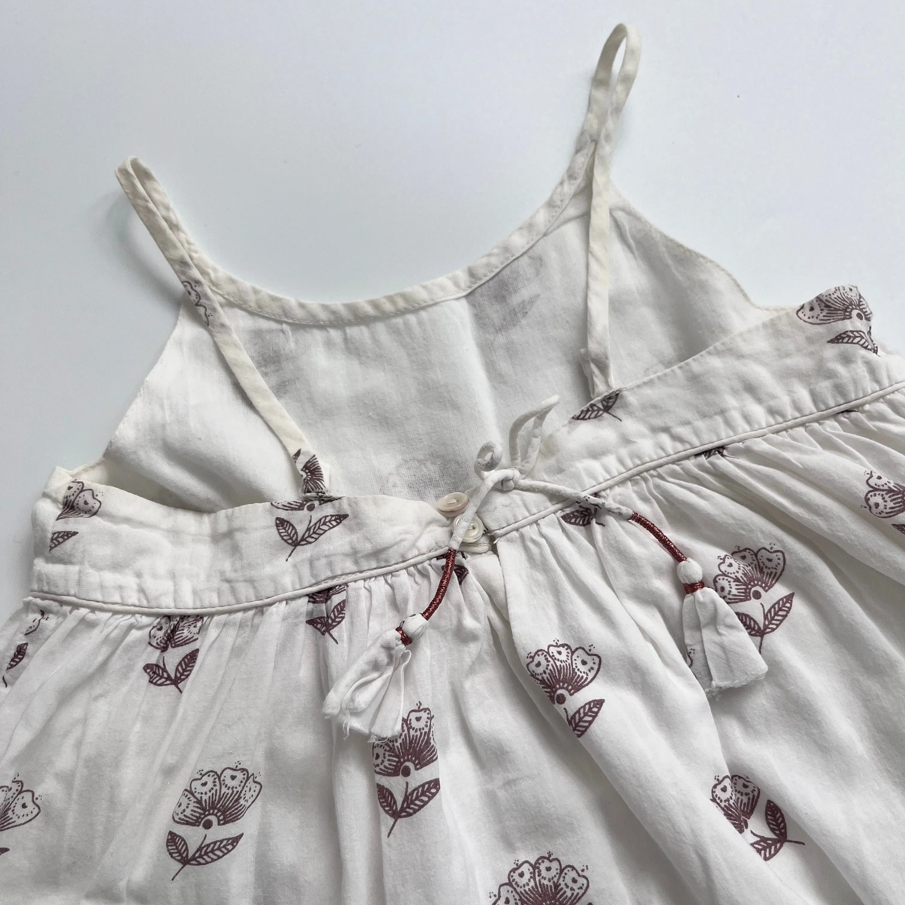 Bonpoint Floral Print Sundress 3 Years - Cotton Long-Length