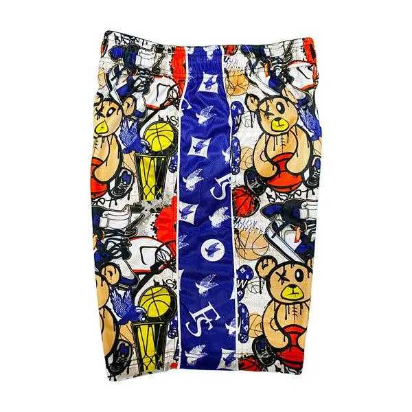 Boys Basketball Shorts Teddy Bear