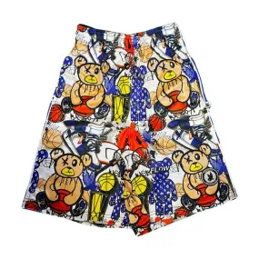 Boys Basketball Shorts Teddy Bear