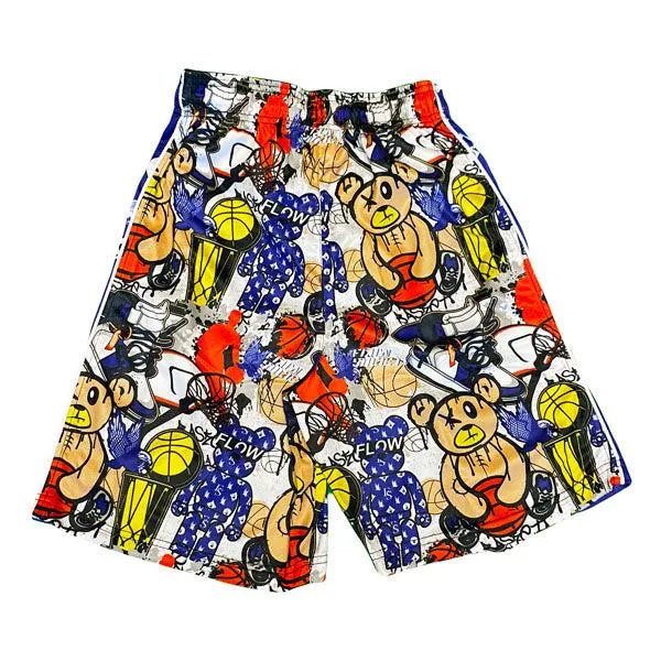 Boys Basketball Shorts Teddy Bear