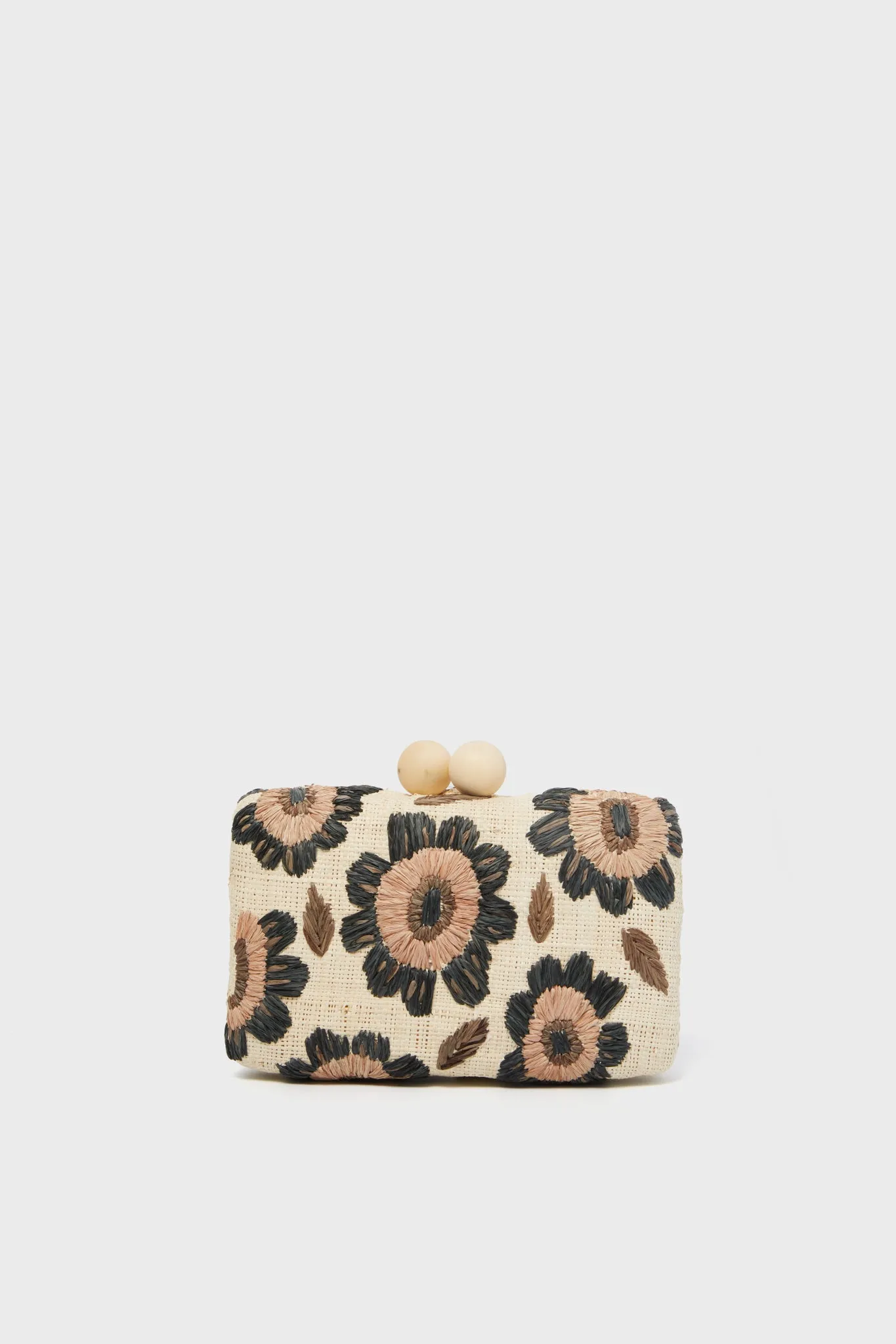 Brown Floral Bryn Clutch