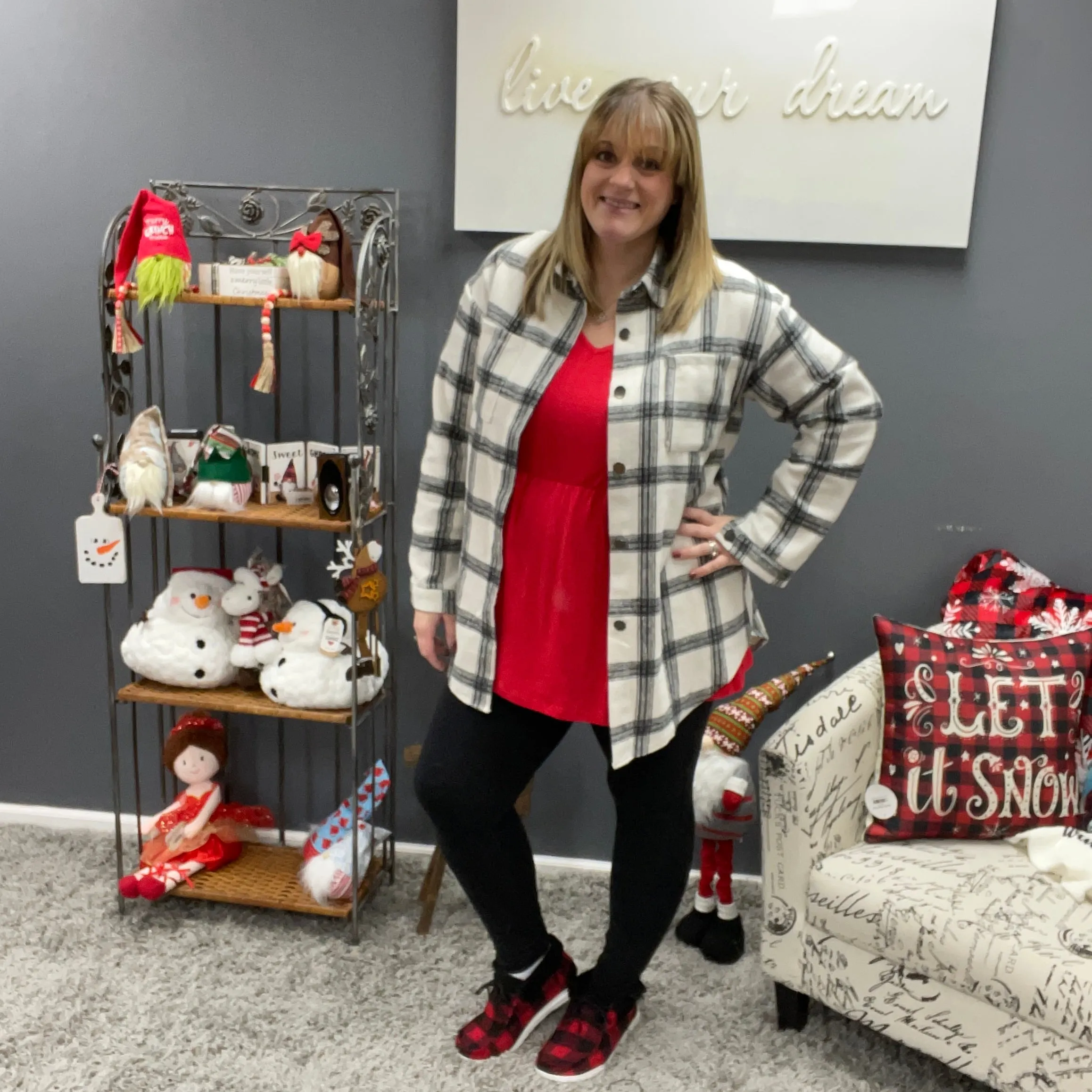 Buffalo Plaid Sneaker Bootie