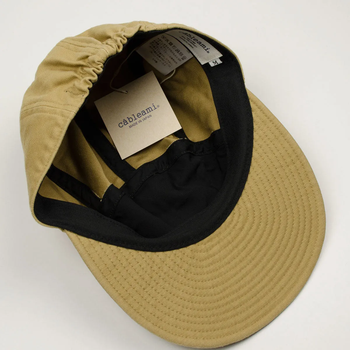 Cableami Baker Back Satin Soft Bill Cap - Dark Beige