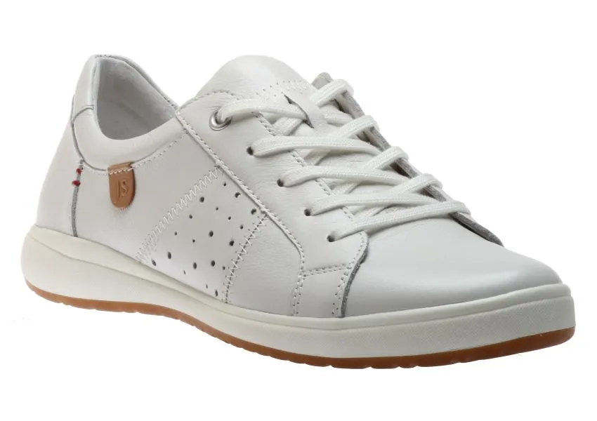 Caren 01 White Leather Sneaker