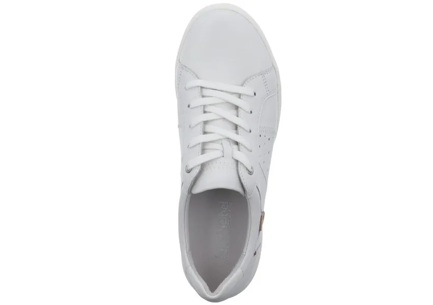 Caren 01 White Leather Sneaker