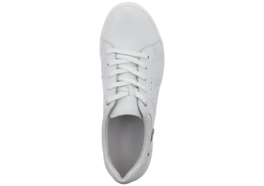 Caren 01 White Leather Sneaker