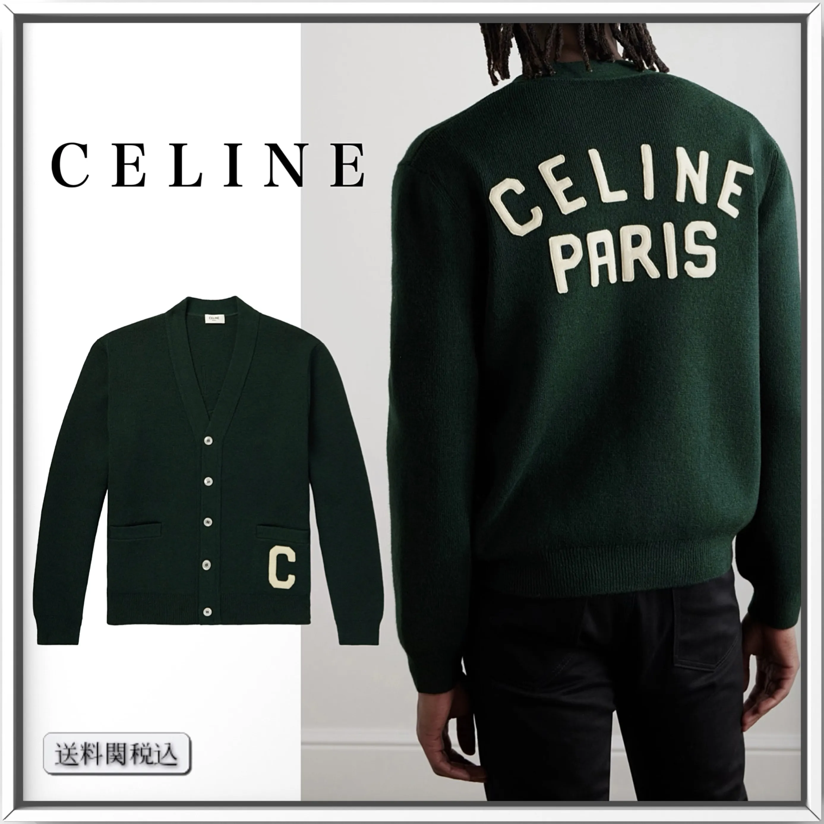 CELINE Luxury Cardigans with Logo