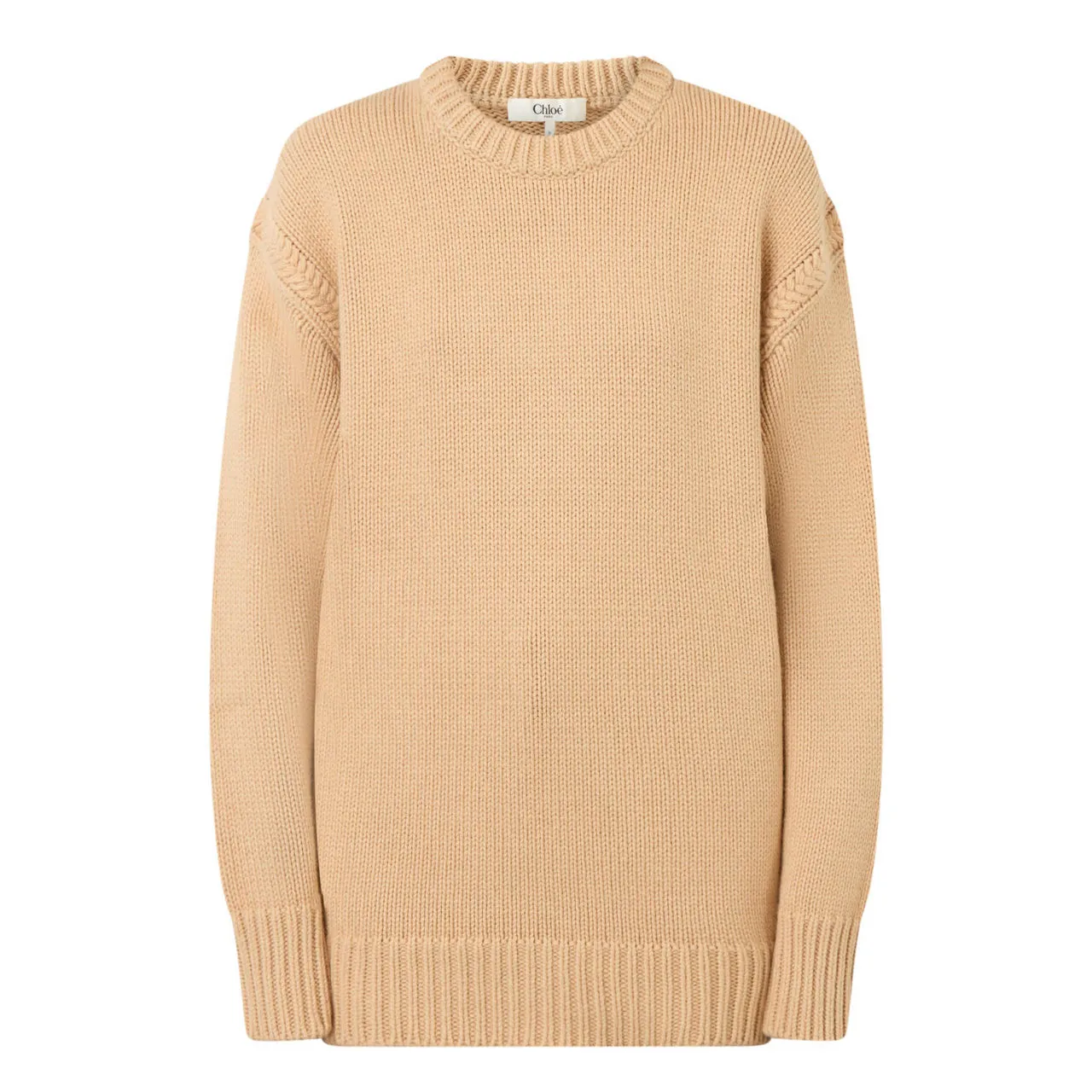 Nude Logo Knit Sweater by CHLOÉ